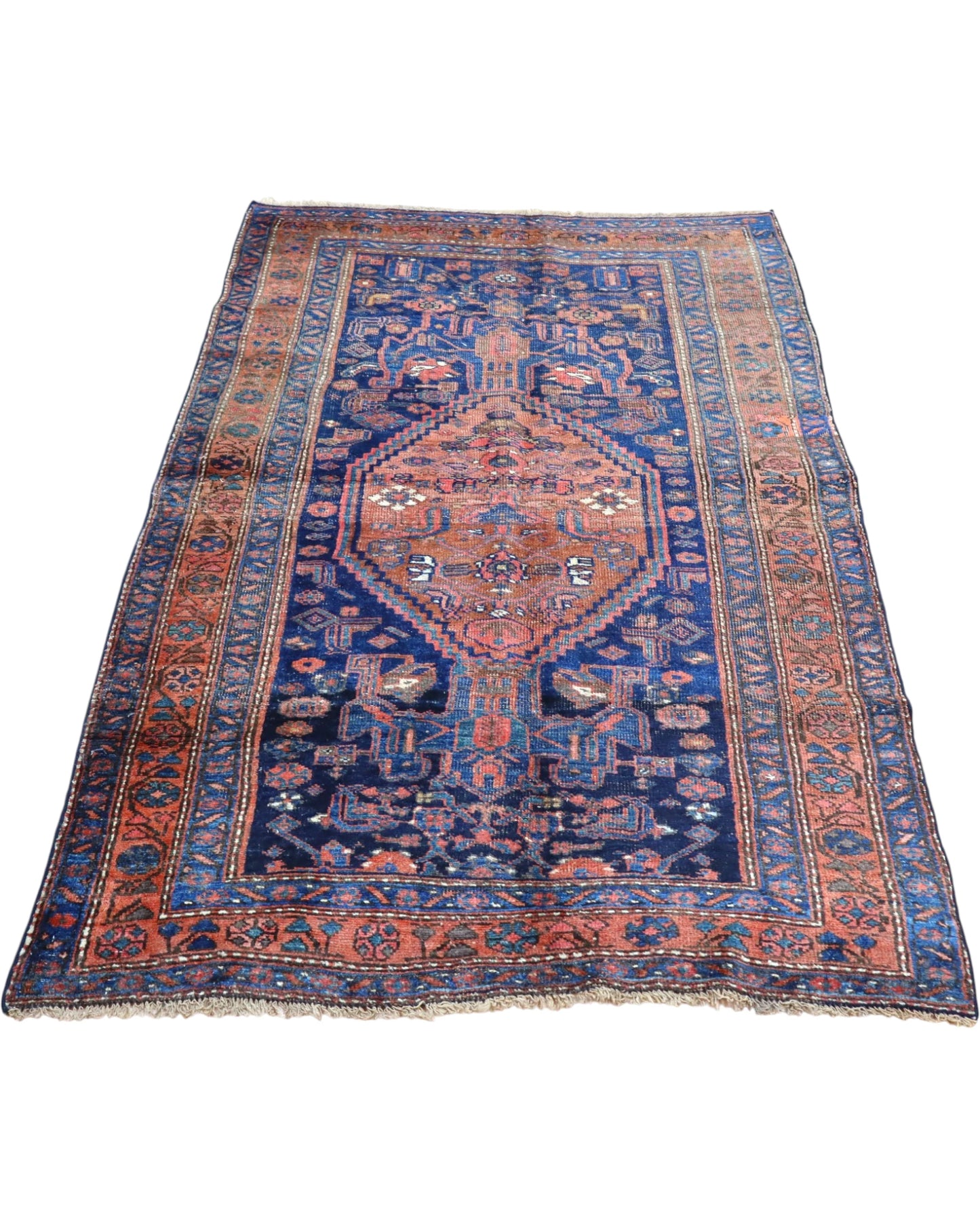 Tappeto Bijar Antico 197x122 cm Annodato a Mano