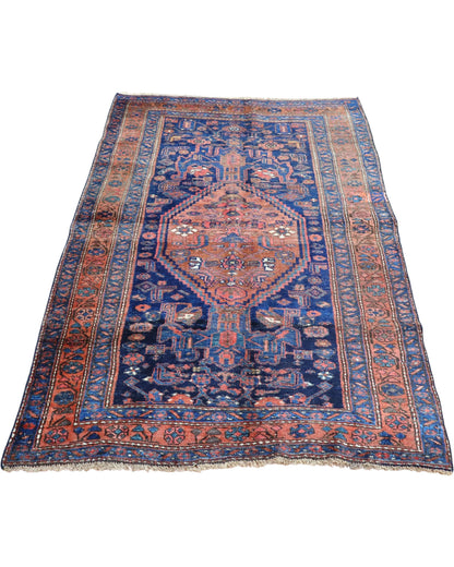 Tappeto Bijar Antico 197x122 cm Annodato a Mano