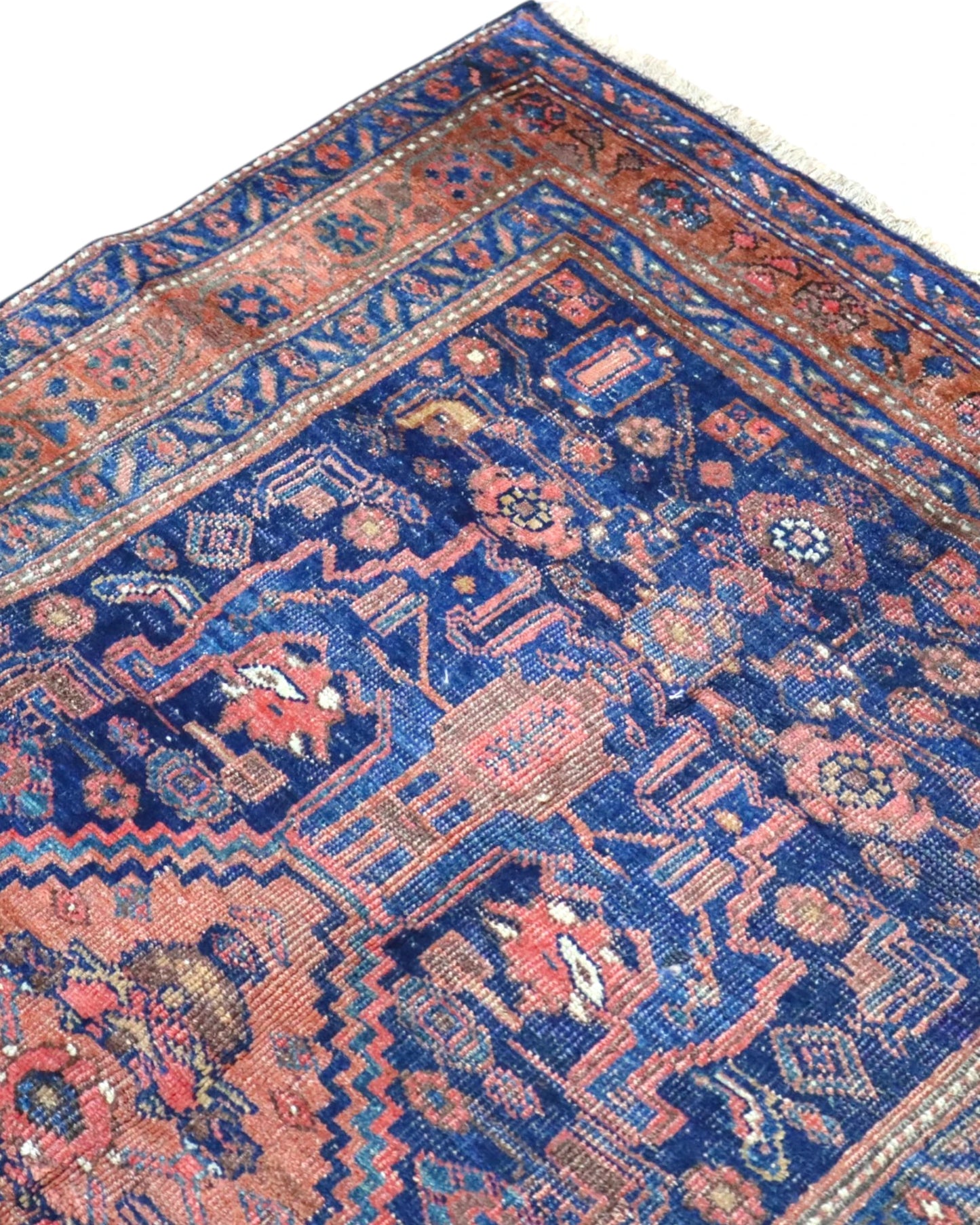 Tappeto Bijar Antico 197x122 cm Annodato a Mano