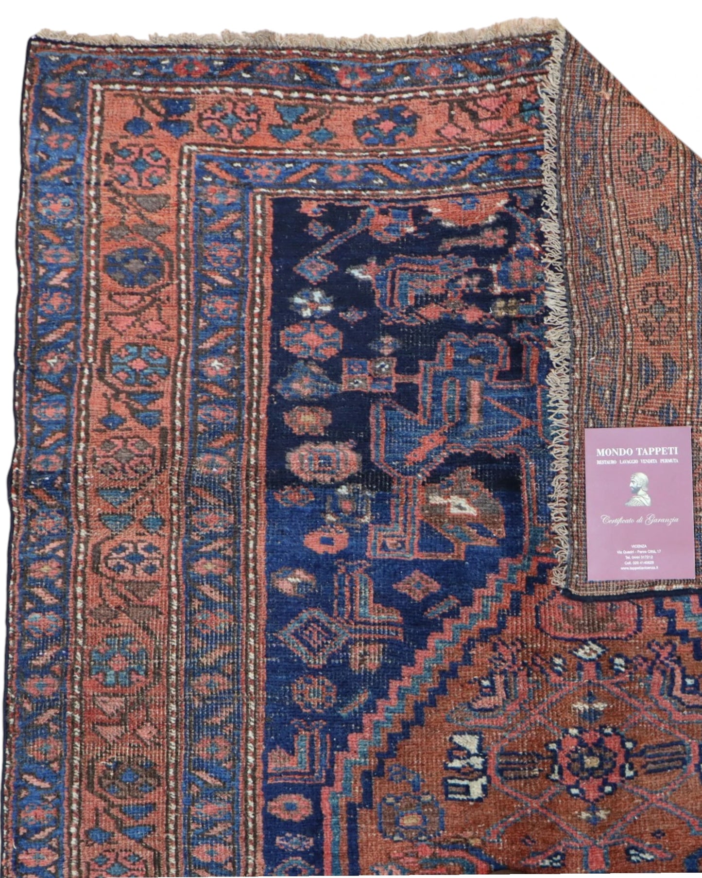 Tappeto Bijar Antico 197x122 cm Annodato a Mano