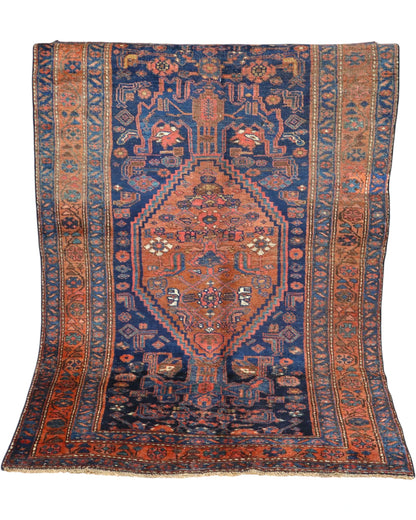 Tappeto Bijar Antico 197x122 cm Annodato a Mano
