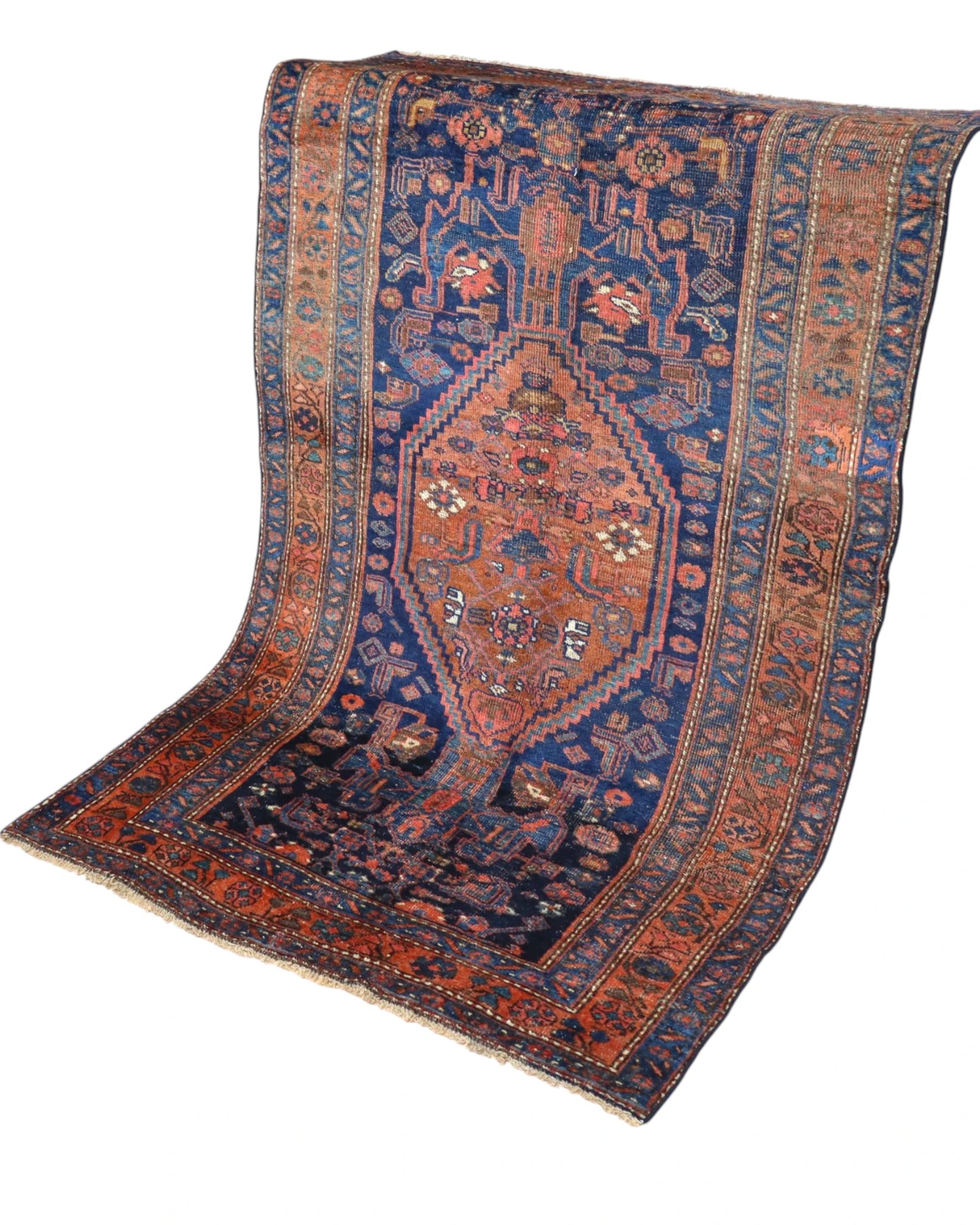 Tappeto Bijar Antico 197x122 cm Annodato a Mano