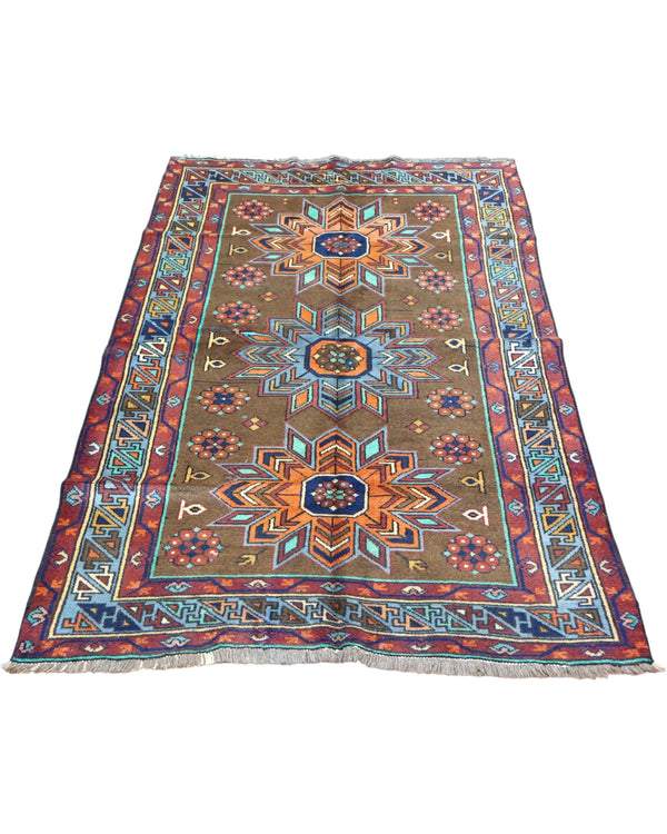 Tappeto Caucaso Antico 188x115 cm | Tappeto Orientale Annodato a Mano