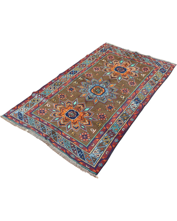 Tappeto Caucaso Antico 188x115 cm | Tappeto Orientale Annodato a Mano