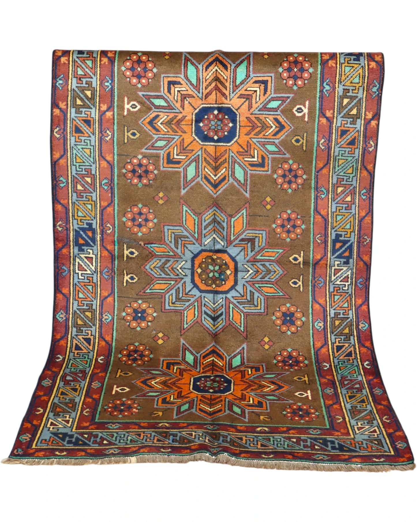 Tappeto Caucaso Antico 188x115 cm | Tappeto Orientale Annodato a Mano