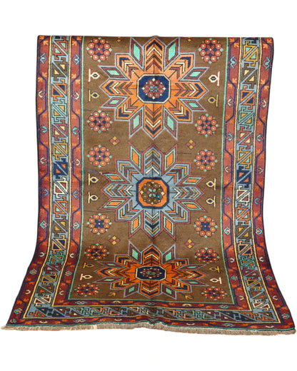 Tappeto Caucaso Antico 188x115 cm | Tappeto Orientale Annodato a Mano