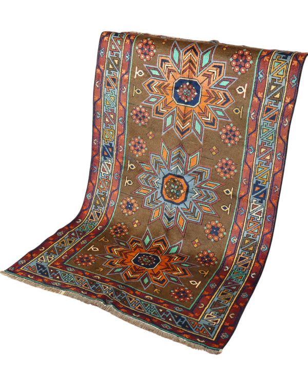 Tappeto Caucaso Antico 188x115 cm | Tappeto Orientale Annodato a Mano