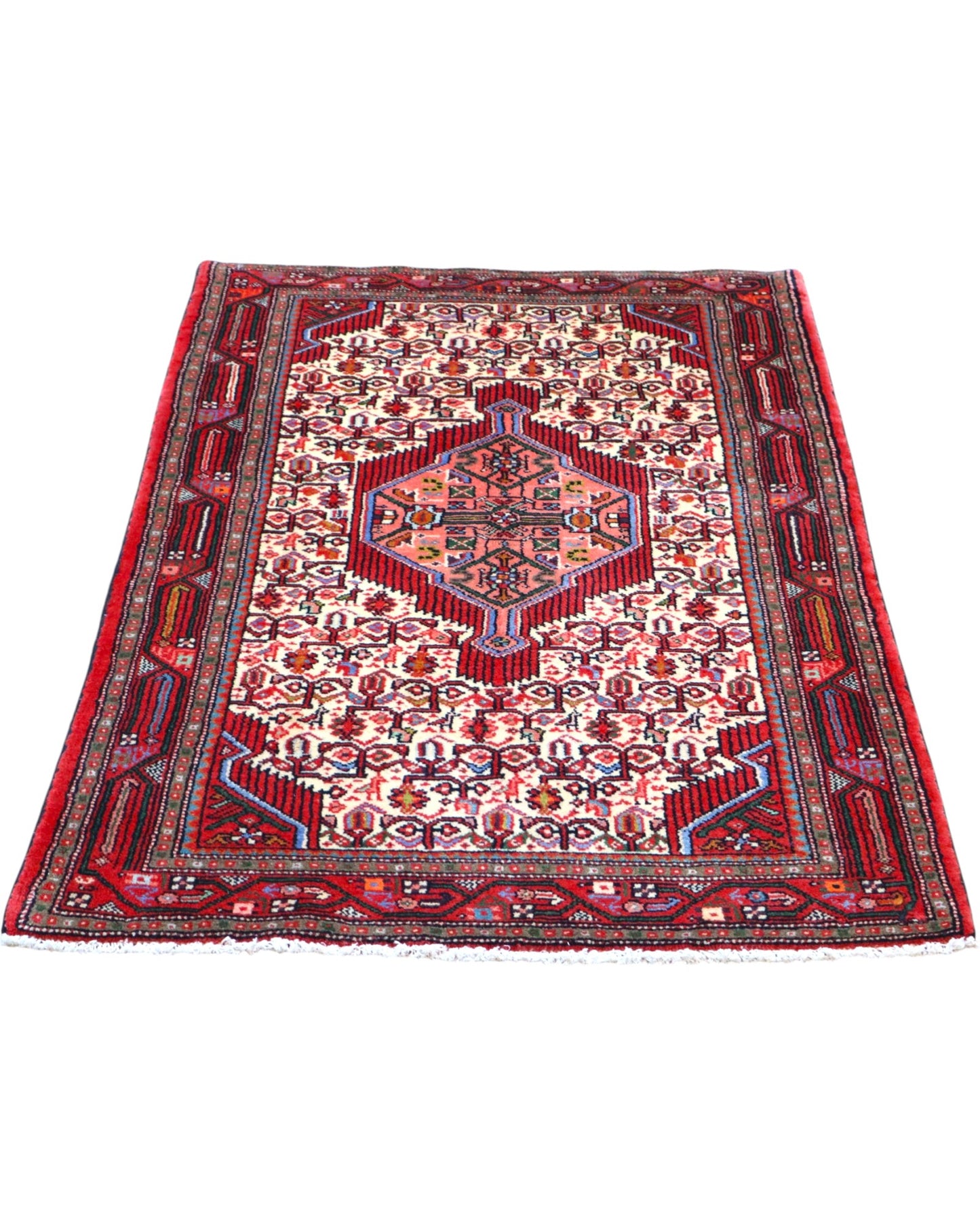 Tappeto orientale beige 158x108 cm decorativo per ingresso raffinato