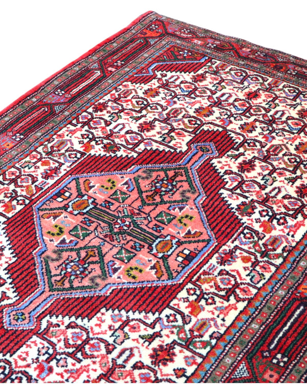 Tappeto persiano 158x108 cm beige per ambiente interno elegante