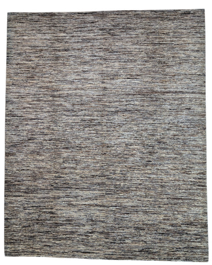 Tappeto moderno beige tono su tono 302x244 cm annodato a mano in lana e cotone, realizzato artigianalmente in Afghanistan.