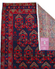 Tappeto persiano 150x109 cm blu per ambiente interno elegante
