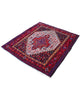 Tappeto orientale rosso 138x130 cm decorativo per ingresso raffinato
