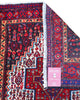 Tappeto elegante 138x130 cm rosso stile persiano in spazio moderno