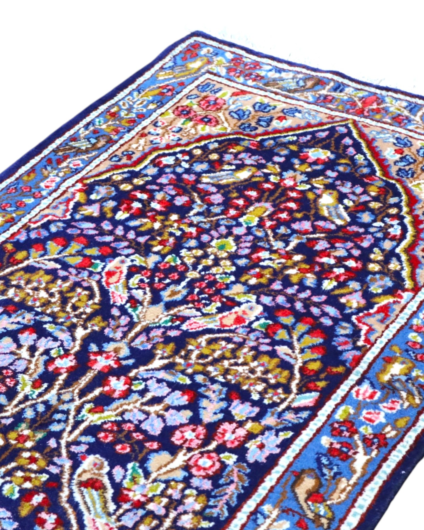 Tappeto persiano stretto 145x89 cm blu per ambiente interno elegante