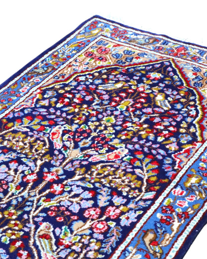 Tappeto persiano stretto 145x89 cm blu per ambiente interno elegante