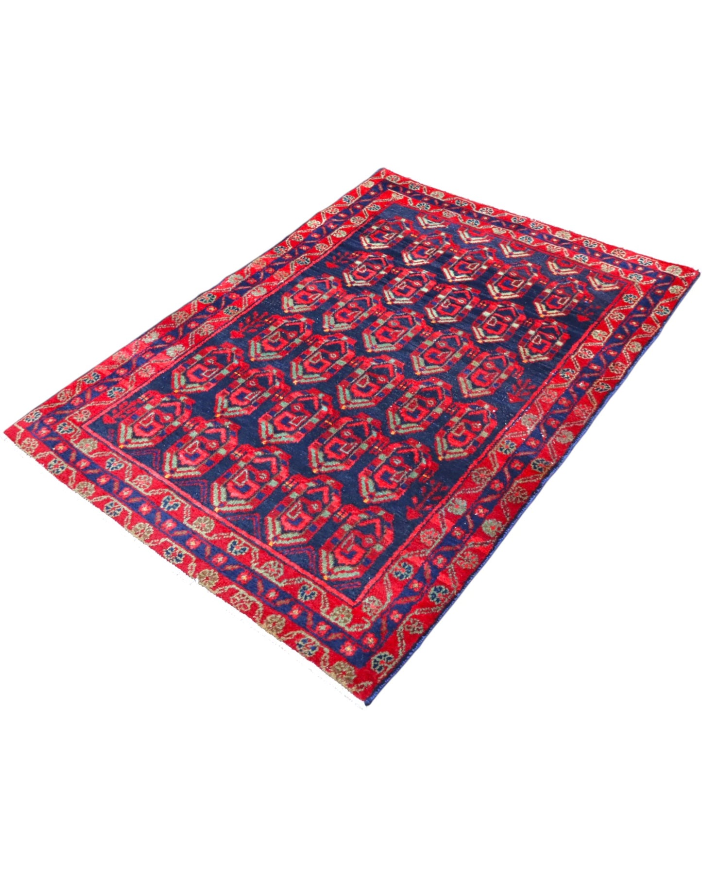 Tappeto orientale blu 150x109 cm decorativo per ingresso raffinato