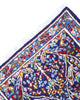 Tappeto Kerman floreale blu 145x89 cm in camera da letto