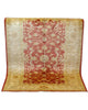 Tappeto Farahan Ziegler rosso con cornice beige e motivi floreali, annodato a mano in Afghanistan in lana e cotone con colori vegetali.