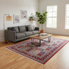 Tappeto Kashan annodato a mano, 230 x 143 cm, motivi decorativi con varietà cromatiche.