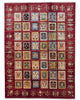 Tappeto Persiano Moderno 300x245 cm Rosso Patchwork Multicolore