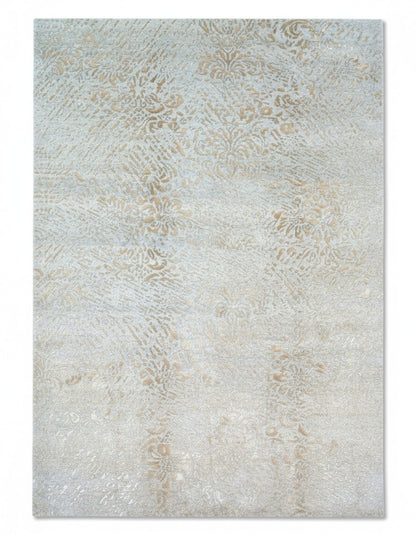 Tappeto Persiano Moderno 280x185 cm Avorio e Beige Floreale