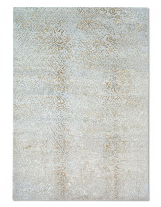 Tappeto Persiano Moderno 280x185 cm Avorio e Beige Floreale