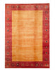 Tappeto 297x200 cm arancio e rosso terracotta per soggiorno elegante.