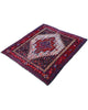 Tappeto orientale rosso 133x124 cm decorativo per ingresso raffinato