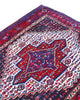 Tappeto persiano 133x124 cm rosso per ambiente interno elegante
