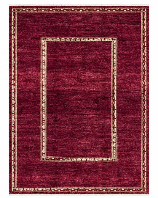Tappeto Moderno 236x142 cm  con Bordo Greca