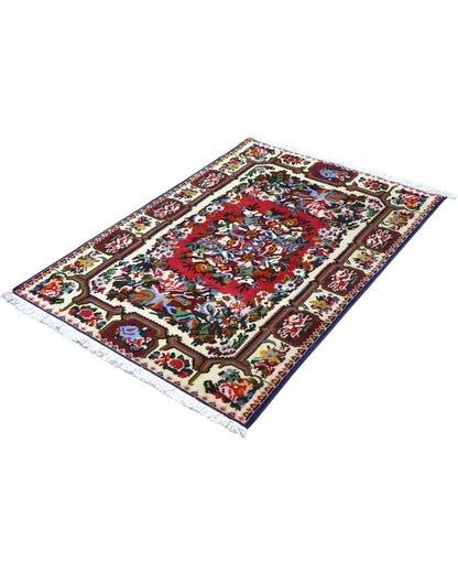Tappeto orientale multicolore 153x107 cm decorativo per ingresso raffinato