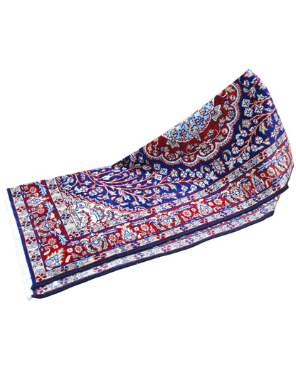 Tappeto Kerman 152x96 cm con motivi floreali, ideale per arredamento classico.