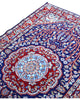 Tappeto Kerman fatto a mano 152x96 cm in lana e cotone, ideale per ingresso.