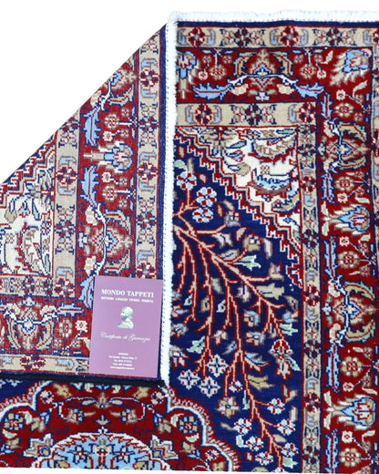 Tappeto Kerman 152x96 cm, lavorazione artigianale, perfetto per ambienti eleganti.