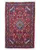 Tappeto persiano 163x106 cm rosso con medaglione floreale in soggiorno elegante