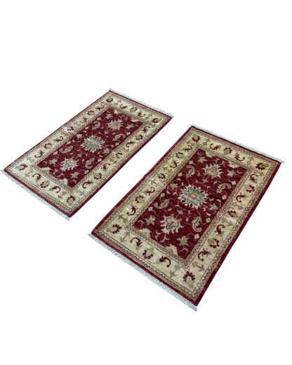 Tappeto Farahan Rosso e Beige
