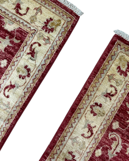 Tappeto Farahan Rosso e Beige