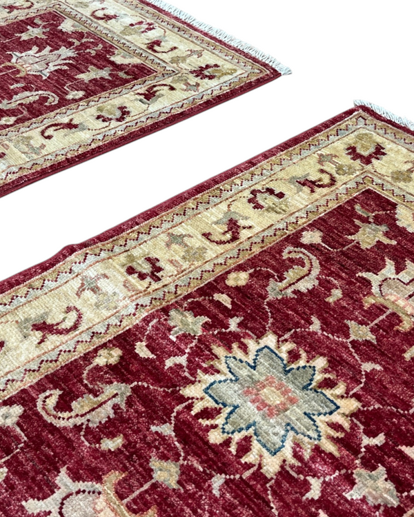 Tappeto Farahan Rosso e Beige