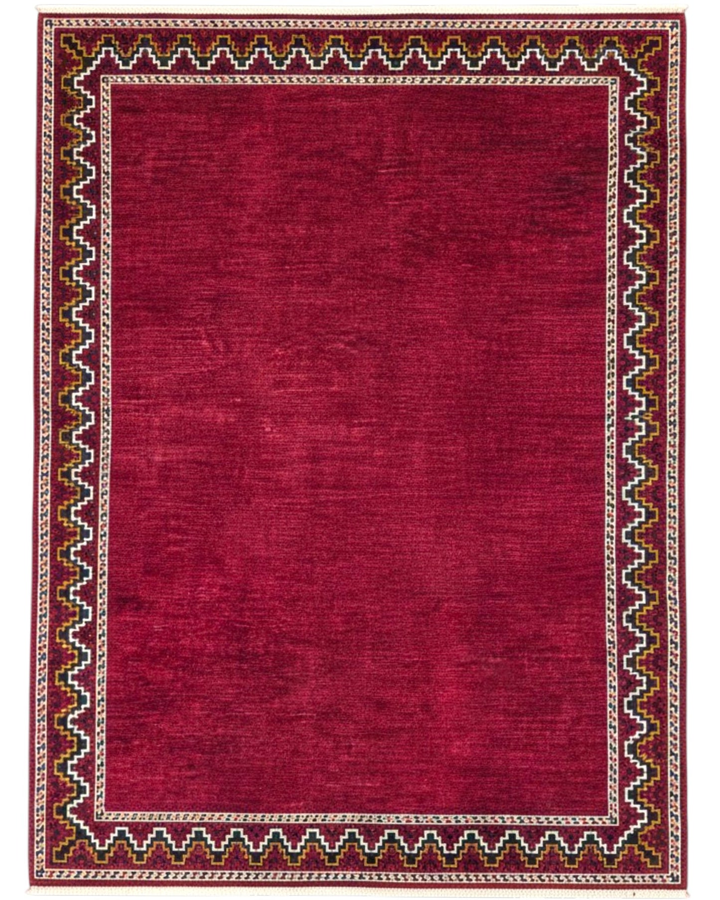 Tappeto Persiano Moderno 300x200 cm Rosso Geometrico