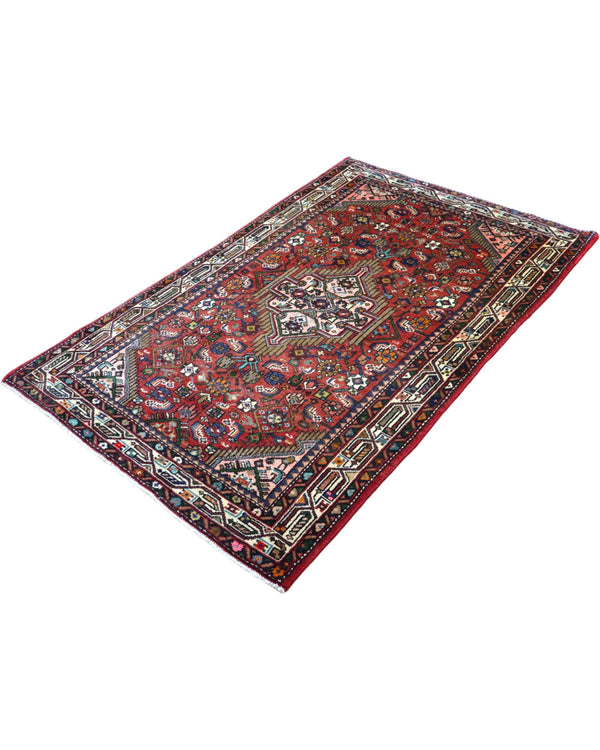 Tappeto orientale rosso 174x112 cm decorativo per ingresso raffinato