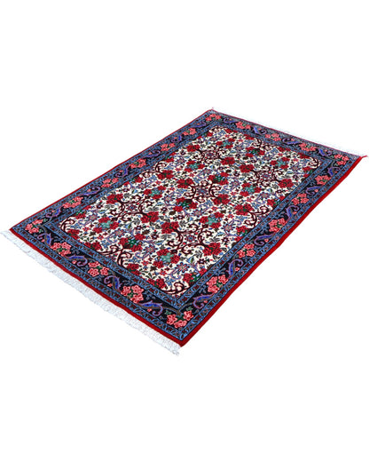 Tappeto persiano grande 160x107 cm avorio per ambiente luminoso