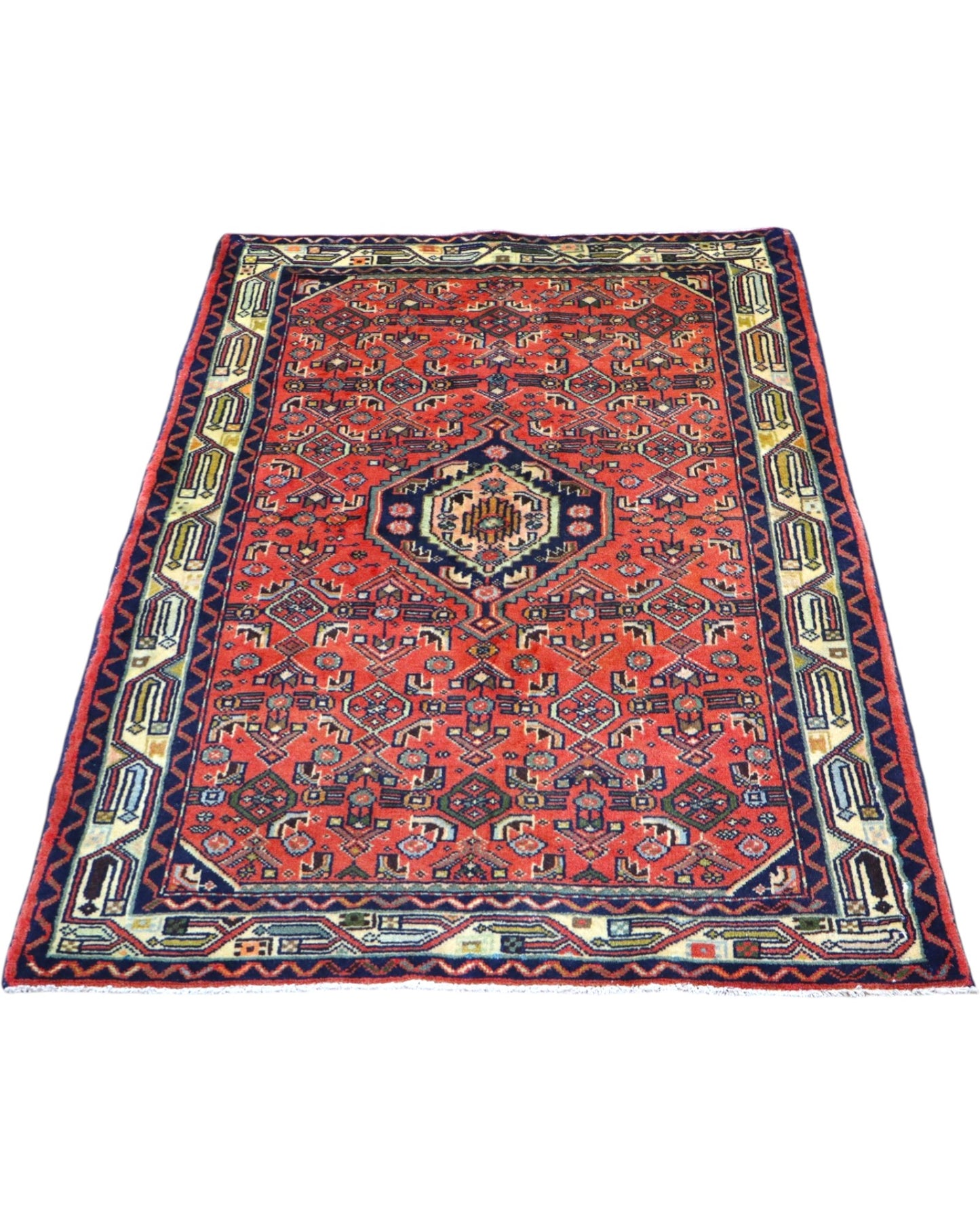 Tappeto orientale rosso 150x105 cm decorativo per ingresso raffinato