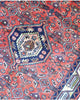 Tappeto persiano rosso con dettagli blu 150x105 cm per soggiorno