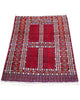 Tappeto tribale rosso 130x90 cm con disegni Bokhara in ingresso