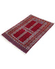 Tappeto orientale rosso 130x90 cm decorativo per corridoio raffinato