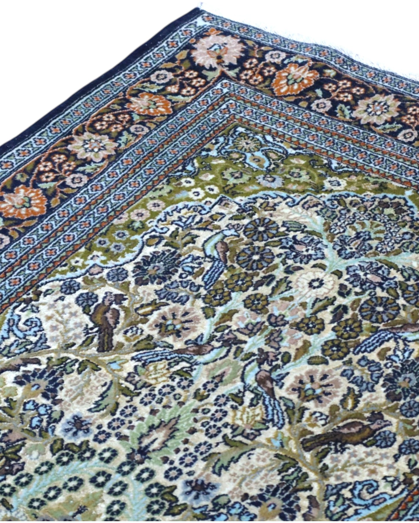 Tappeto persiano stretto 157x97 cm beige per ambiente luminoso
