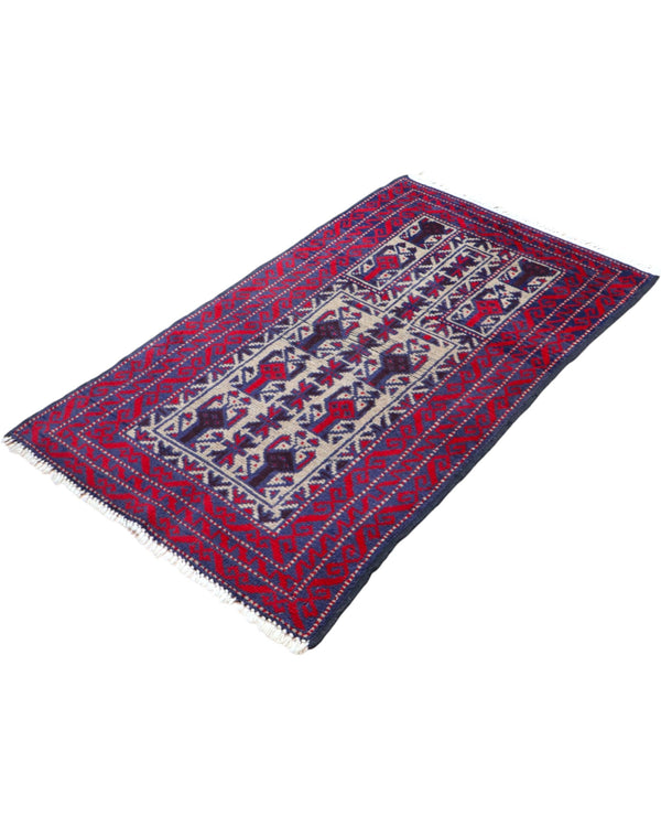 Tappeto orientale stretto 135x81 cm rosso per ambiente interno raffinato