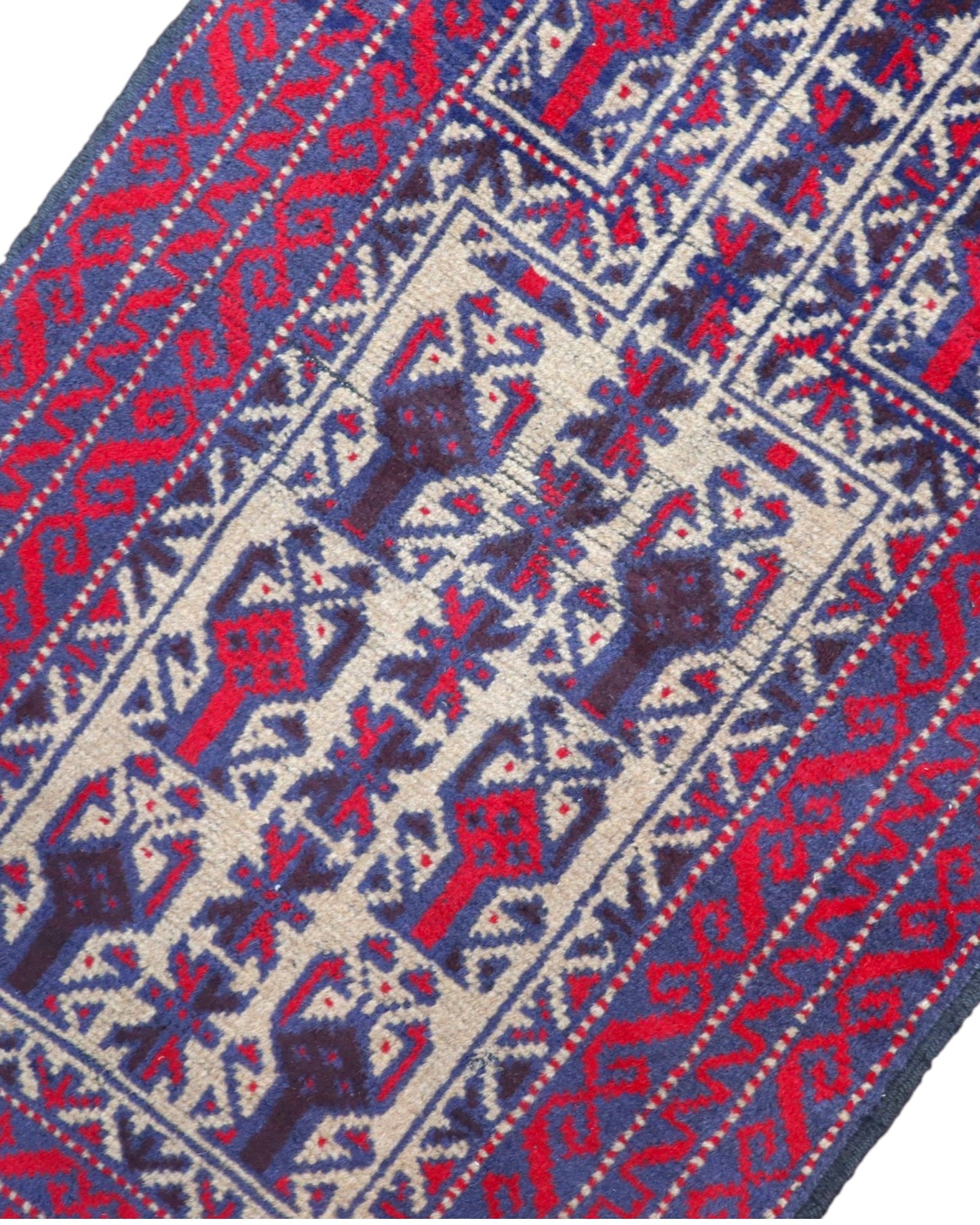 Tappeto Balochestan tribale 135x81 cm in camera da letto