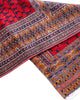 Tappeto elegante 108x119 cm rosso stile etnico in spazio moderno