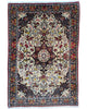 Tappeto persiano 165x115 cm avorio con motivi floreali in soggiorno elegante